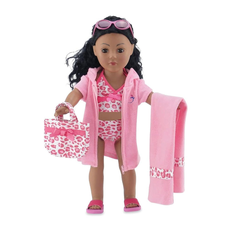 Doll Clothes 6 Piece 18 Inch Doll Tankini Bathing Suit Swimsuit With Access