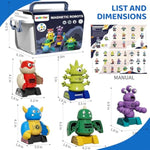 Magnet Robot Toys For Kids 3-5 - Magnetism Stacking Transform Boys Toys For Ages 5-7 With Storage Box, Set For Toldllers Age 3-8 Years Old Girls, Christmas And Birthday Gifts