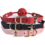 Silicone Ball For Moouth Sex Hollow Mouth Gag Breathable Gag Adjustable Strap Mouth Gag For Adult Sex Toys Bondage Gear & Accessories For Women Couples Pink