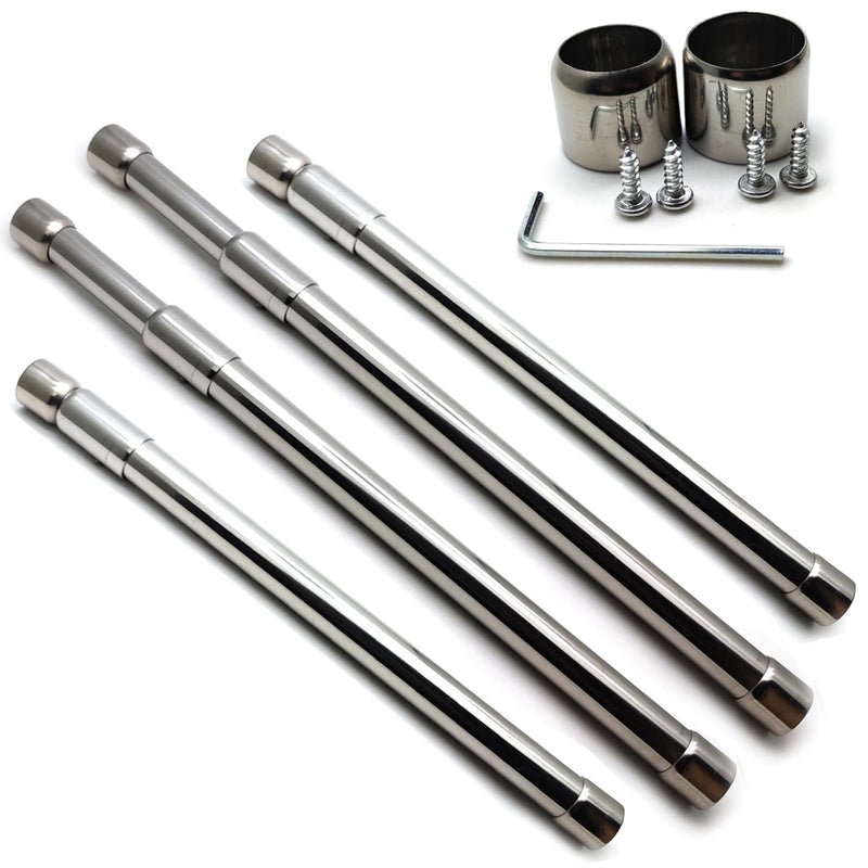 Clothes Rod For Closet Adjustable, Closet Rod Selectives 16 In - 26 In,Stainless