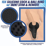 Vibrating Cock And Ball Ring Penis Massager With Remote Control Testicle Stimulator Cock Vibrator Vibes Male Masturbators 3 Speeds And 7 Patterns Vibrating Sex Toys For Men [Made In Usa]