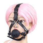 Bdsm Open Mouth Gag Silicone Ball Gag Nose Hook Sm Adjustable Open Mouth Ball Gag Fetish Head Harness Erotic Sex Toy For Women Men Adults Couples Sex Bondage Restraints Sex Game Flirt Slave Role Play