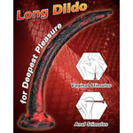 Tentacle Dildo Anal Sex Toys, 13.4" Liquid Silicone Fire Dragon Monster Dildo With Strong Suction Cup, Flexible Soft Butt Plug Prostate Massage Stimulation For Men And Women