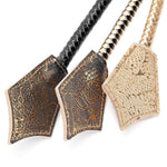 Leather Sex Whips Bdsm Props Braided Spanking Paddle Whip Bondage Gear & Accessories Adult Sexy Toys (Gold)