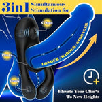 Vibrating Cock Ring Sex Toys For Men, Penis Ring With Rose Clitoral Vibrator Couple Sex Toys Clit & Perineum Stimulate, 10 Vibrations Adult Male Sex Toy Remote Control Vibrators For Couple Pleasure