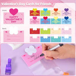 Valentines Day Gifts For Kids, 24 Packs Valentines Cards With Led Finger Lights Valentines Light Up Toys For Kids School Classroom Exchange Valentine’S Day Party Favors Gifts