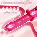 Thrusting Dildo Vibrator Sex Toys, G Spot Vibrator Women Sex Toys With 9 * 9 Thrusting & Vibrating Modes, Mouth Shaped Realistic Dildos Adult Toys With Led Display, Adult Sex Toy & Games