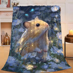 Hamster Blanket Gifts For Girls Boys Guinea Pig Lover Throw Cozy Plush Fleece Flannel Lightweight Fuzzy Blankets For Women Men 50"X40"