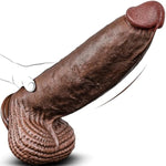 4'' Diameter Huge Thick Dildo, Xxxl Realistic 15 Inch Pvc Big Black Dildo With Small Glans & Strong Suction Cup Extra Large Hands-Free G-Spots Giant Bbc Anal Dildos Sex Toys For Men Women Gay