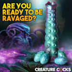 Galactic Breeder Ovipositor Silicone Dildo For Beginners, Men, Women, & Couples. Fantasy Ovipositor Dildo, Suction Cup Base. Harness Compatible & Premium Silicone. 5 Pieces, Red & Teal.