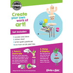 Mini Cactus Wind Chime Craft Set for Family Fun - Build and Paint Kit