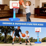 Toddler Basketball Hoop Indoor For Age 1 2 3, Adjustable Kids Basketball Hoop, Mini Basketball Hoop With 3 Balls For Outdoor Poolside, Christmas Birthday Sport Toys Gifts For Baby Boys Girls Age 1-3