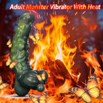 Monster Prostate Massager Dildo Sex Adult Toys,Stimulater Vibrating Wand For G-Spot Clitoral Nipple Anal Waterproof, Realistic Texture Dildo Sex Toys For Women Couple Gay(Green)