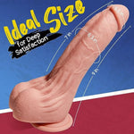 9” Realistic Thick Dildo, Silicone Dildo Firm For Safe Penetration, Large Anal Dildos With Narrow Head For Easy Insertion, Dildos For Women Sex Toy