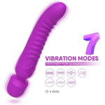 Heating G Spot Vibrator, Heatable And Rechargeable Stimulator For Female Clitoral Pleasure, Adult Sex Toy, Quiet & Waterproof, Powerful Personal Clitoris Wand Massager For Women (Purple)