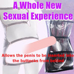 Sex Games SM Sexy Mini Dress Backless Openwork Chastity Belt