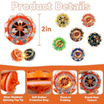 Fireworks Fingertip Gyro,Handheld Fireworks Gyroscope,Collision Sparks Light Up Spinning Top Toy,Creative Gyroscope Toy For Kids,Fidget Spinners For Adults, Cool Flashing Spinning Toys (6 Pcs)