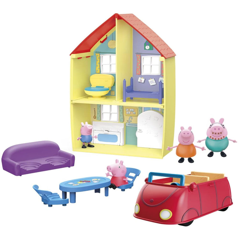Peppa Pig Toys Peppa's Family Home Combo , House Playset with 4 Figures and