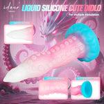 Monster Dildo Small Anal Dildo, 6.7" Tentacle Dildo Beginner Silicone Dildo With Luminous Pink,Strap On Dildo Realistic Dildos With Suction Cup,Anal Plug G Spot Adult Sex Toy For Men Women Couples Gay