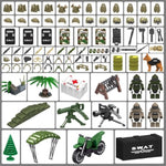 200+ Pcs Military Weapon Pack Accessories Toys Kits,Stem Military Soldier Style Weapon Sets,Swat Team Building Block Toys,Army Equipment Gear Sets,Christmas Birthday Gift For Boys,Teens,Adults