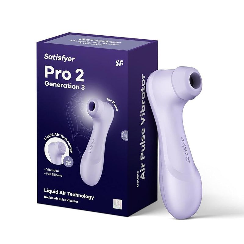 Pro 2 Generation 3 (No Bluetooth) With Liquid Air Vibrator Sex Toy | Adult Toys For Women | Sucking Clitoral Stimulator | Vibrating Sexual Pleasure Device | Stimulation Vibrators (Lilac)