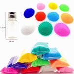 DIY Colorful Sand Art and Crafts Kit with Wishing Bottles, Beach Sea Shells, and Message Paper