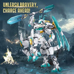 Mech Building Sets, 2 in 1 Transforming Dragon Warrior Building Toys for Adult and Kids Age 8 9 10 11 12, Compatible with Lego Mech Set, 731 PCS
