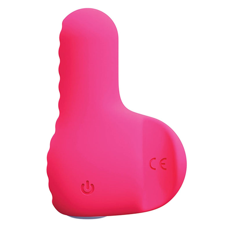Nea Vibrator Adult Sex Toy, Rechargeable Submersible 10 Function Bullet Finger Vibe, Smooth Ribbed Body Easy Grip For Women (Foxy Pink)