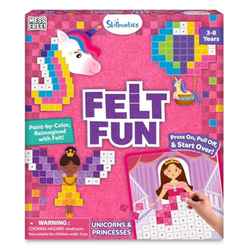 Felt Fun 3D Mosaic Art Craft Kits for Unicorns and Princesses