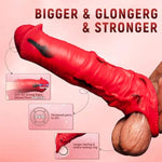 Penis Sleeve Extender With Cock Ring, Realistic Girth Enhancer For Men, Silicone Penis Sheath For Sex, G-Spot Stimulation Sleeve, Thick Male Extender Sleeve, Body-Safe Silicone Sex Toy (T203-F)