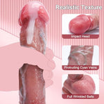 Realistic Dildo Feel Like Real Skin, 8.7 Inch Big Dildos With Strong Suction Cup For Hands-Free Play, Super Soft Silicone Dildo For Anal & Vaginal Play, Adult Sex Toys For Women & Men