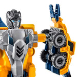 Toddler Robot Construction Vehicles Set – 5Pcs Transforming Robots For Kids - Magnetic Toys With Sturdy Connectors – Easy Diy Assembly Function – 5-In-1 Educational Stem Toys