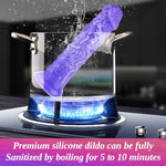 Soft Liquid Silicone Long Anal Dildo Pink With Suction Cup, 9 Inch Realistic Big Thick Female Dildo Fantasy For Women, Large Xl Xxl Prostate Animal Creature Penis Dildo Shower Sex Toy For Lesbians