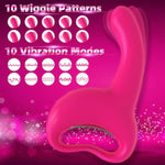 Diggle Motion Prostate Massager Anal Vibrator, Adult Prostate Vibrator Anal Plug Sex Toy With 10 Digging Modes &10 Vibrating Butt Plug For Male & Female Anal G-Spot Stimulator(Rose Red)