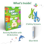 Felt Animal Scissor Skills Toy for Kids, Develops Fine Motor Skills