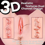 Male Masturbator Sex Doll Pocket Pussy Adult Sex Toys For Men, 2 Hole Lifelike Soft Vagina And Anal Channel With Strong Suction, 7.4Lb Realistic Stroker Pussy Ass Sex Toy For Sex Positions