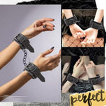 Handcuffs Pu Leather Bondage Restraints Toys Bdsm Sex Toys Adjustable Ankle And Wrist For Adult Couples Lace Decorations