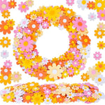 Boho Daisy Foam Stickers, 10 Groovy Flower Designs for DIY Crafts & Party Favors