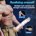 Penis Extender Sleeve Vibrating Cock Sleeve, Pennis Sleeve Enlarger Penis Toy Penis Head Vibrator Penis Cock Sleeves Dick Extender Penis Pump Sleeve Enlarger Adult Sex Toys Games For Men