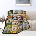 Hedgehog Blanket, Hedgehogs Throw Blankets, Hedgehog Gifts For Boys Girls Women Men Lover Adult Cozy Fleece Flannel Bedding Stuff Animal Plush For Couch Sofa Bed 50"X40"