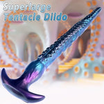 Tentacle Dildo Sex Toys, 19.68 Inch Extra Long Gspot Dildos With Strong Suction Cup, Blue Huge Monster Fantasy Silicone Dildos Anal Plug For For Women Men