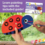 MindWare Make Your Own Ladybug Wind Spinner Wood Craft Kit for Kids Ages 8 and Up