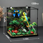 Flowers Botanical Butterfly Garden Building Set For Adutls,Animals Insect Tank Building Toy Set For Boys And Girls 12 Years Up 1284 Pcs