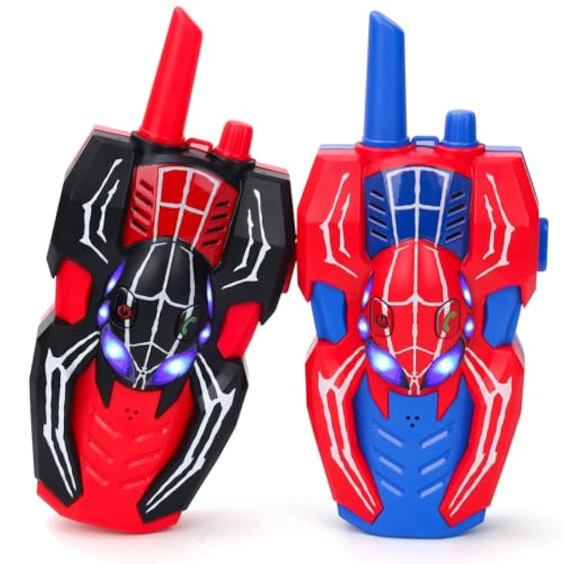 Kids Walkie Talkies Toys For 4 5 6 Years Old Boys,Spider Toy Gifts Age 4 5 6 7 8 Toddler Walkie Talkies 2 Pack With Lanyard For Outdoor Garden Hiking Camping Play Boy Girls Birthday Presents