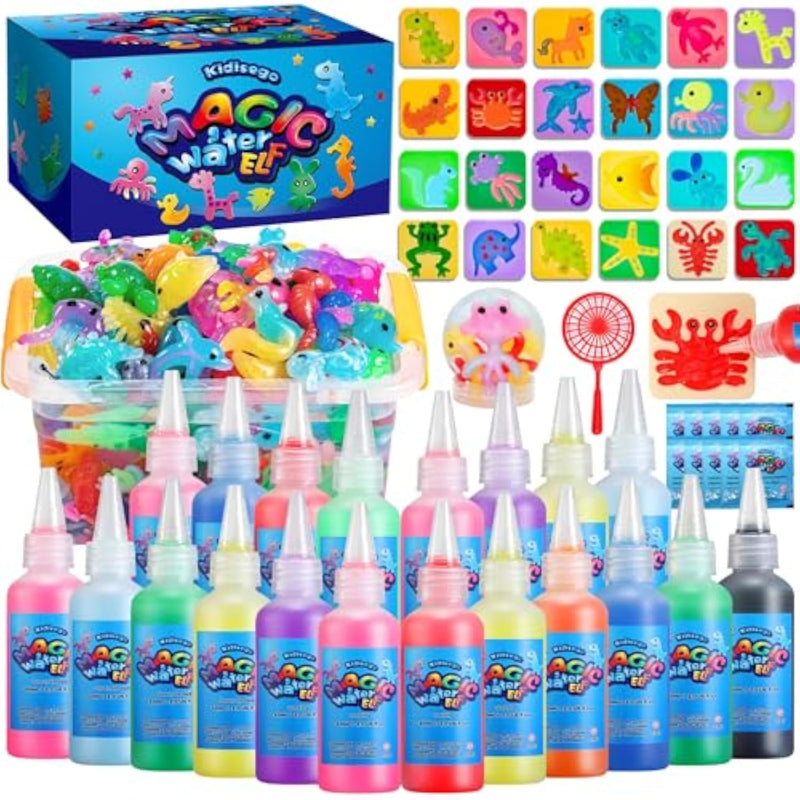 Aqua Fairy Water Gel Kit for Kids with 20 Colors, 24 Molds & DIY Water Pets