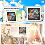 Football Helmet Diamond Art Painting Kit for Kids with 7X7 Inch Frame