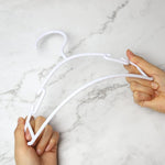 Kids Hangers 100 Pack Baby Hangers for Closet Toddler Hangers Plastic White Childrens Hangers Small Hangers 10.24inch