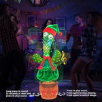Christmas Cactus Toys For Kids,Dancing Talking Cactus Baby Toys 0-6-12 Months,Dancing Cactus Mimicking Toy Repeats What You Say,Christmas Birthday Gifts Party Favors For Grandkids