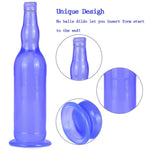 5 Colors Of 12 In Wine Bottle Shape Realistic Dildo Anal Dildo G Spot Dildo With Suction Cup Adult Sex Toy For Women Couples,Blue