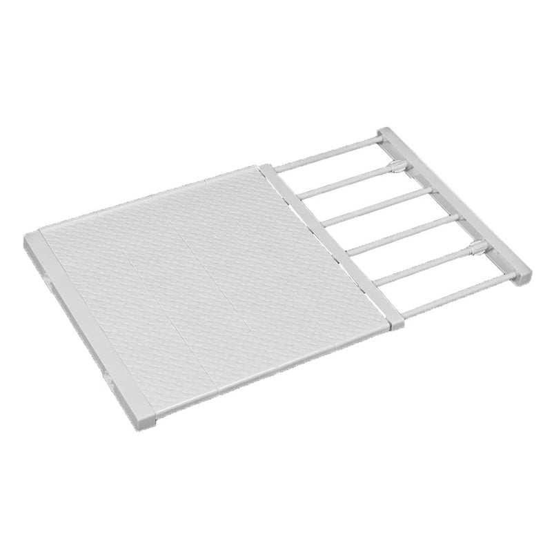 Extendable Closet Shelf Tension Rod Adjustable Clothes Hanger Diy Cabinet Storag